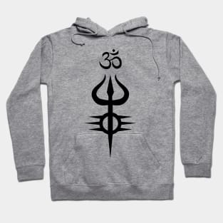 Shiva Symbol Black Hoodie